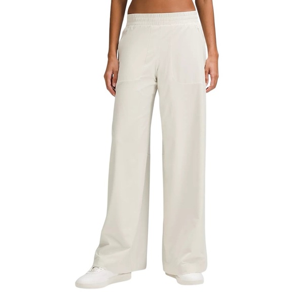 lululemon athletica Pants - LULULEMON Swift Wide Leg Mid Rise Pant in bone